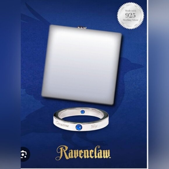 Charmed aroma Jewelry - apphire S925 Ravenclaw Harry Potter Trait Ring Sz.6